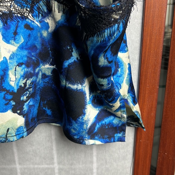 Open Edit Eyelash Lace Trim Satin Crop Camisole - ShopStyle size M - Picture 10 of 12